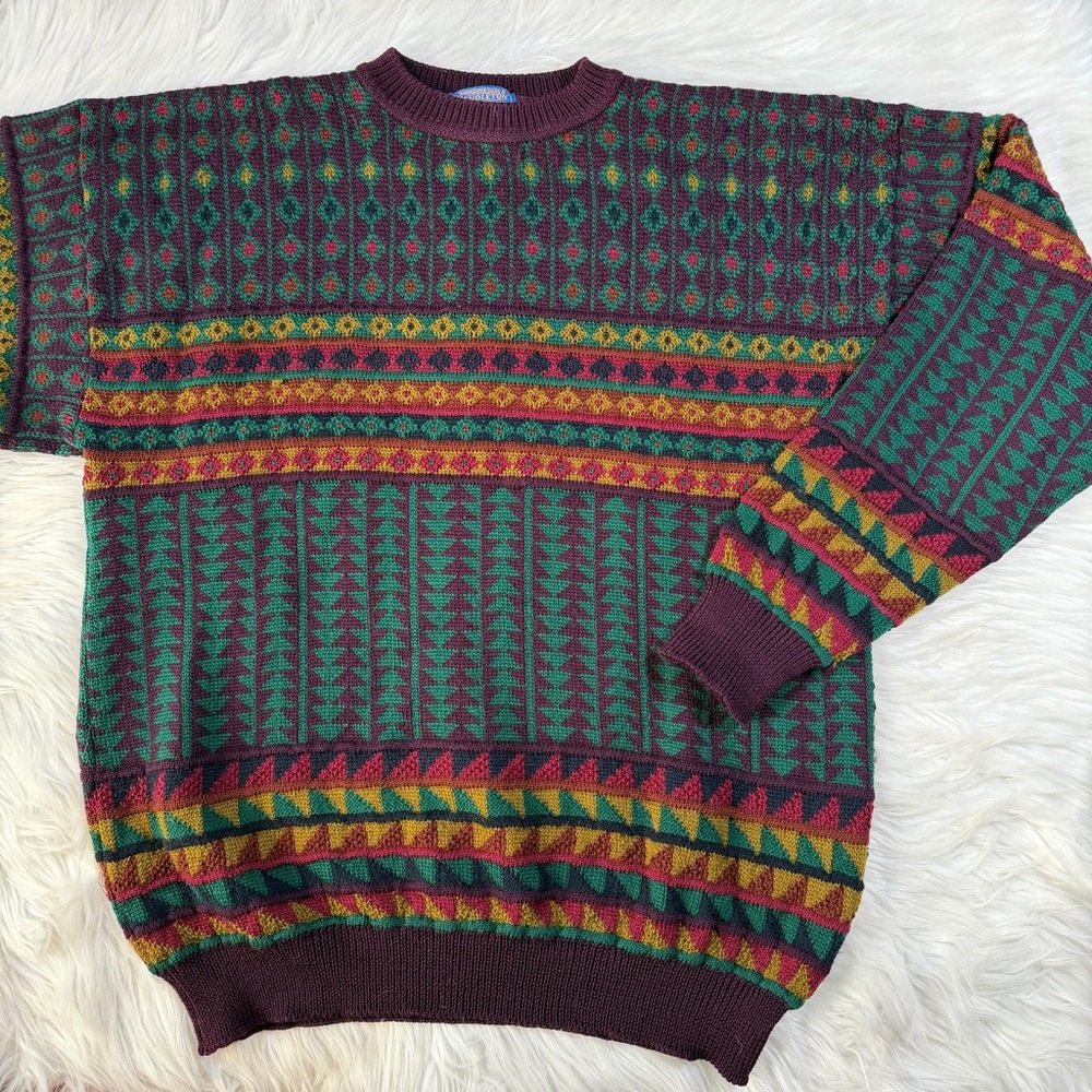 Vintage Pendleton‎ Lobo Fair Isle Wool Sweater
